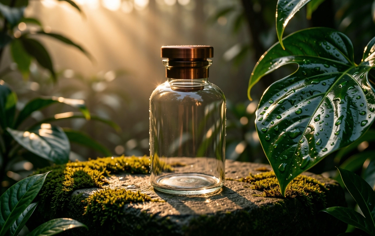 Natural supplement bottle
